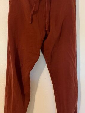 Nike Rust-Colored Drawstring Track Joggers